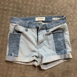 PacSun Two Toned Denim Shorts
